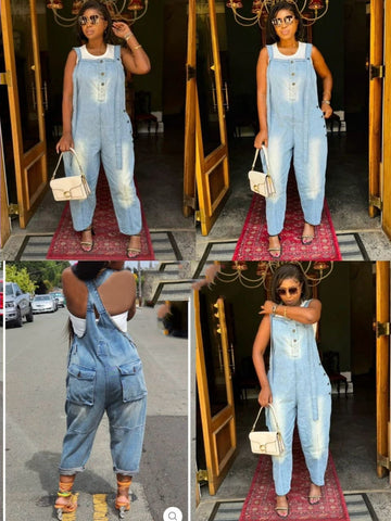 Oversize Denim Jumpsuit