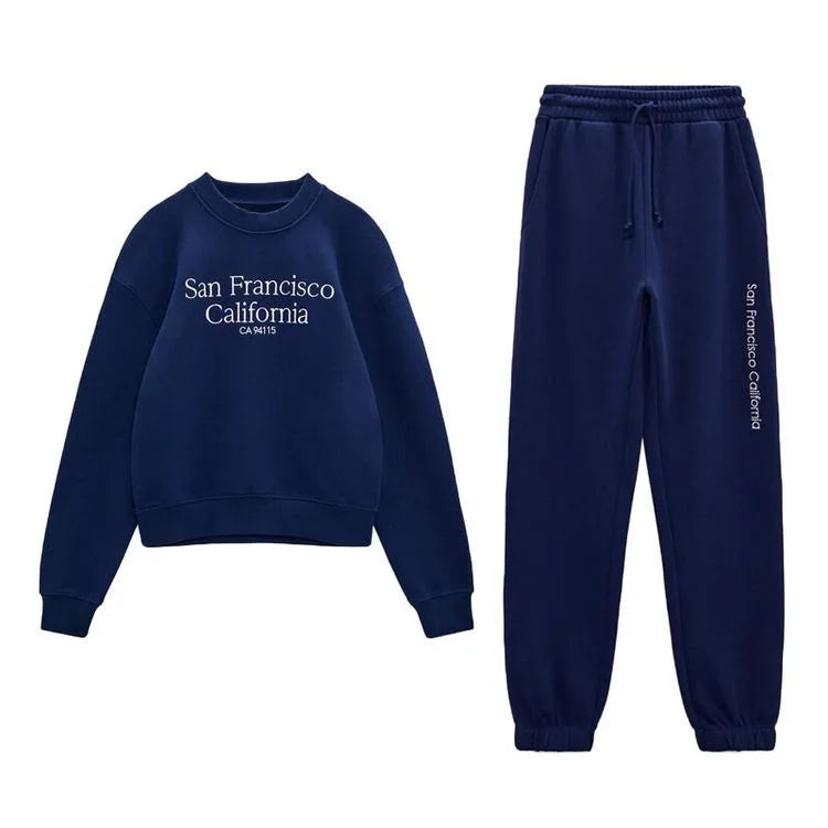 San Francisco Neck Jersey and Pants Set Fashion Lovers
