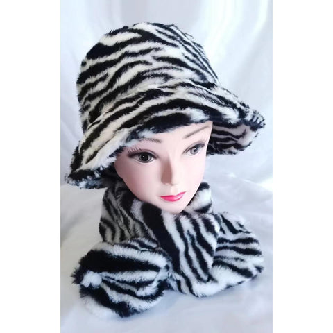 Zebra Stripped Bucket Hat Combo Fashion Lovers